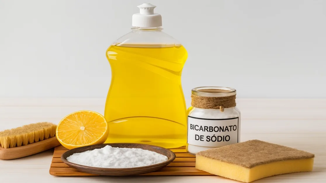 Desengordurante poderoso com laranja e bicarbonato