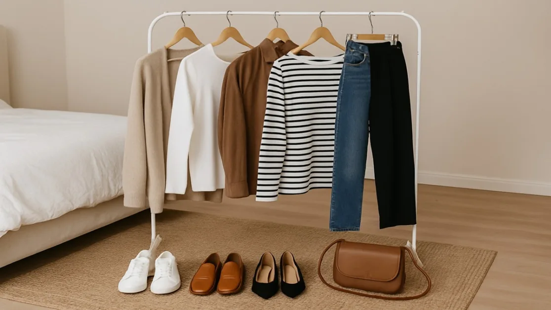 como organizar o guarda-roupa pequeno