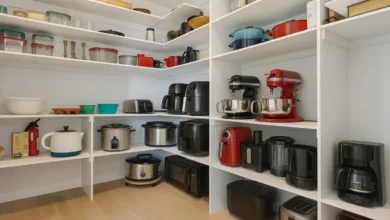soluções práticas que transformam o armazenamento de eletrodomésticos em cozinhas pequenas