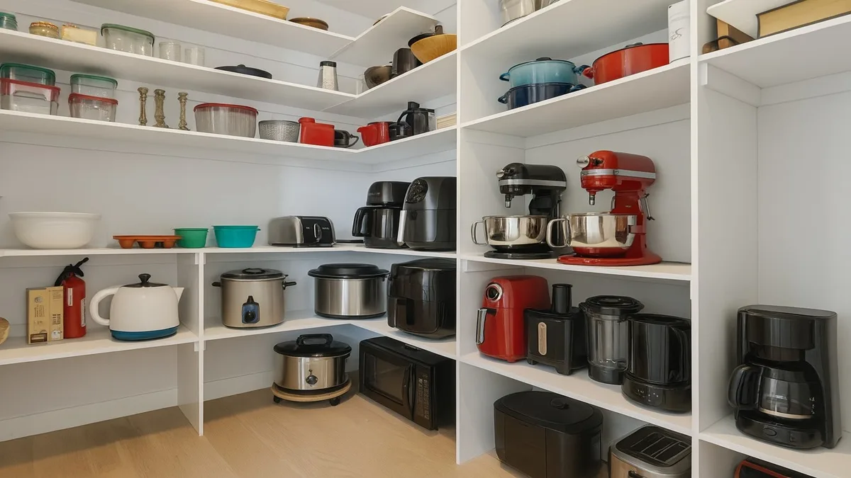soluções práticas que transformam o armazenamento de eletrodomésticos em cozinhas pequenas
