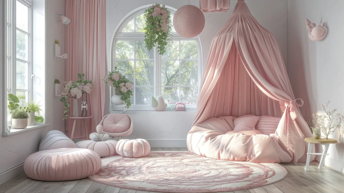 Decoração de quarto infantil feminino simples e barato