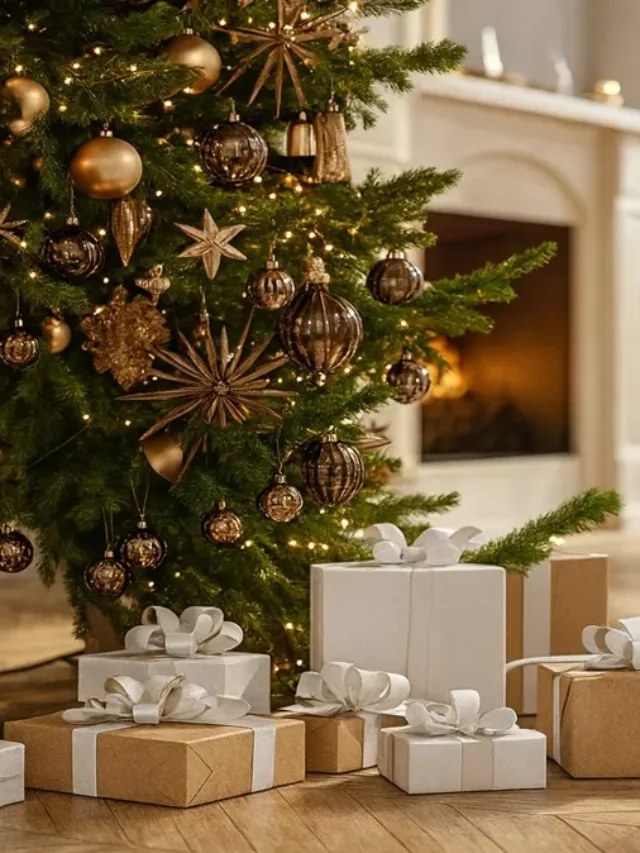 Ideias elegantes e chiques para sua árvore de Natal em 2025