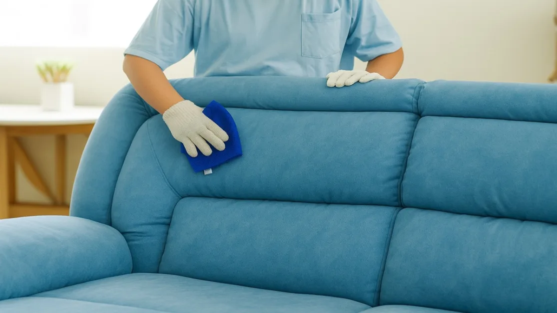 limpar sofa em casa