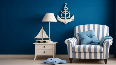 quarto de bebê náutico