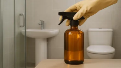 Como limpar a gordura do box de vidro do banheiro