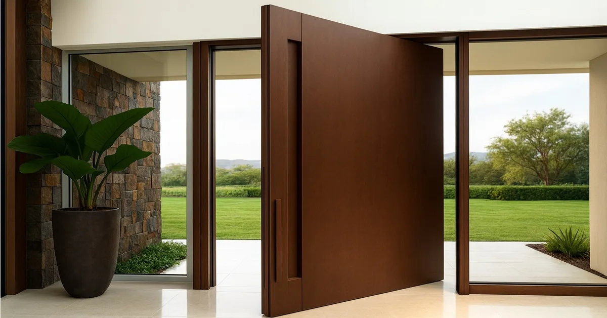 Porta para sala de entrada Alumínio