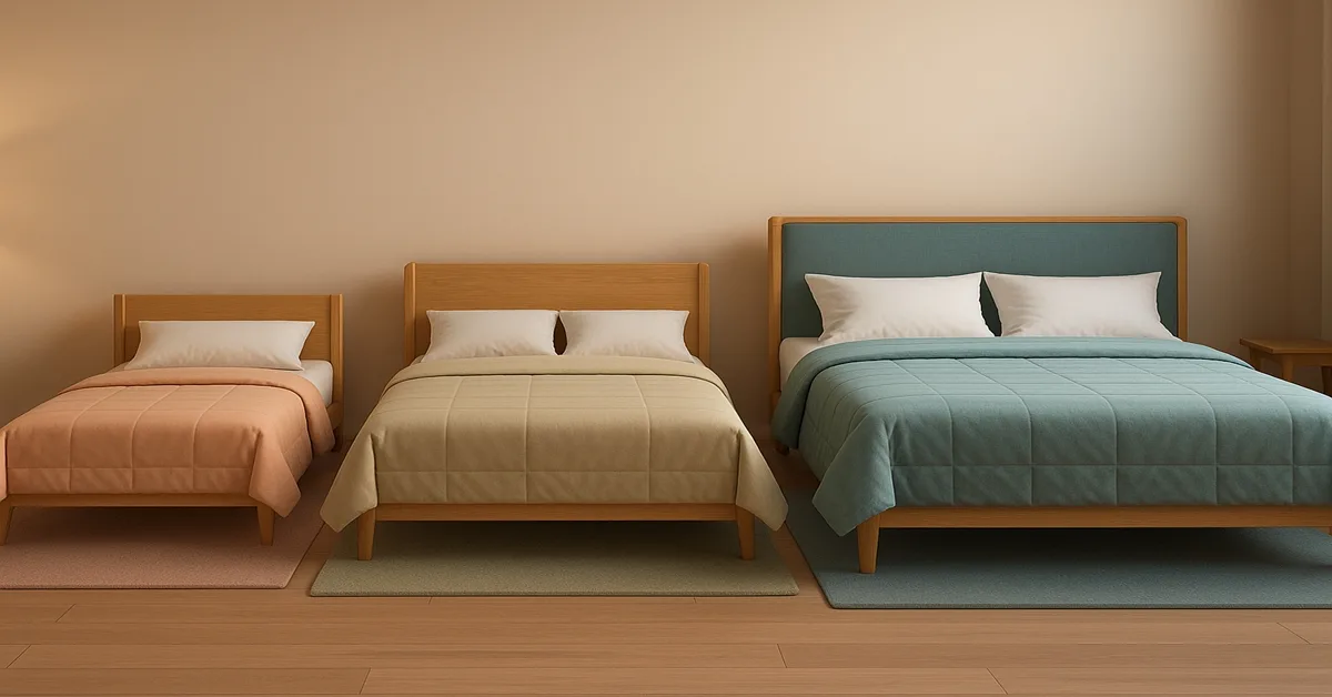 medidas de camas de casal, queen e king size