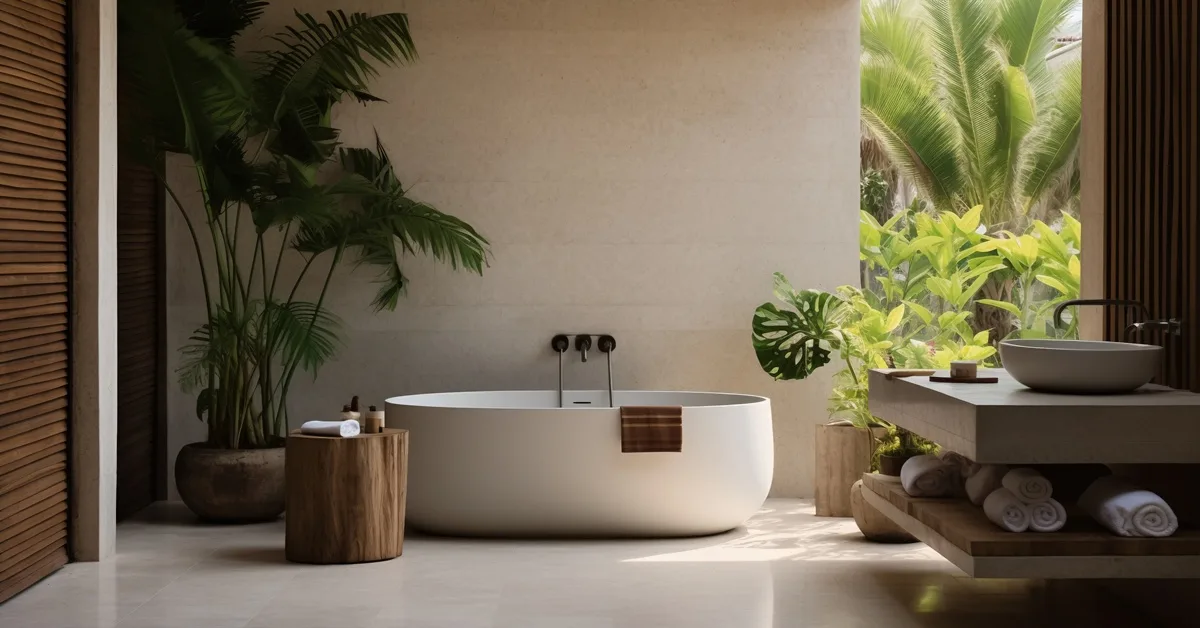 planta em banheiro