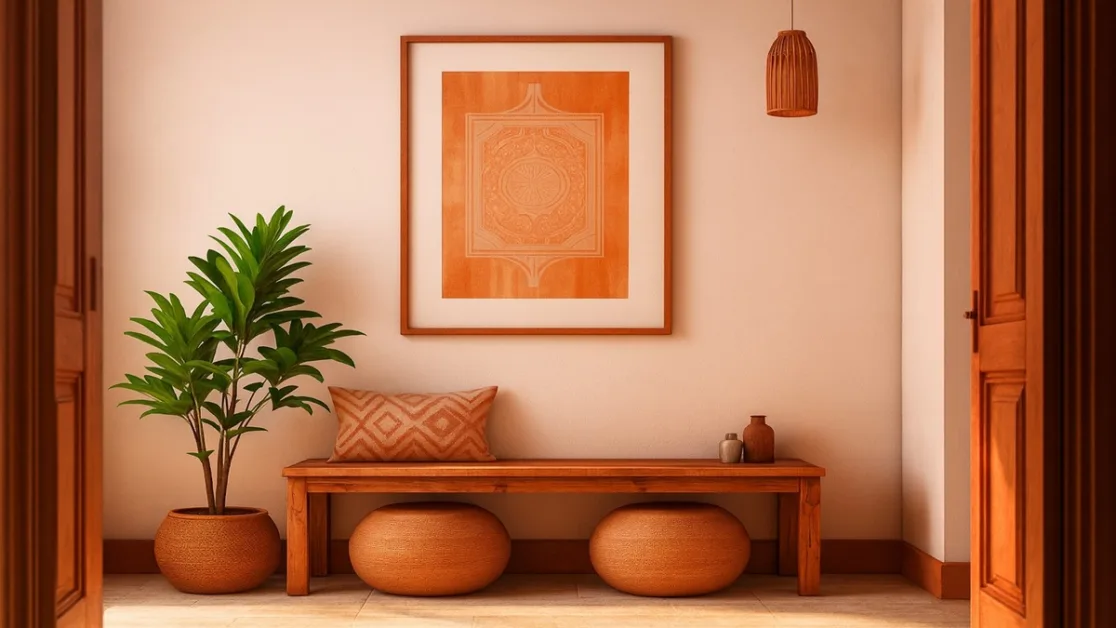 sofá terracota