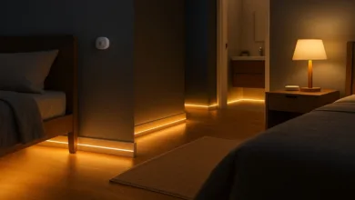 iluminação com Sensores de presença em casa qdo anda