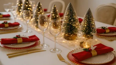 mesa posta de natal