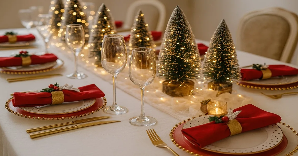 mesa posta de natal