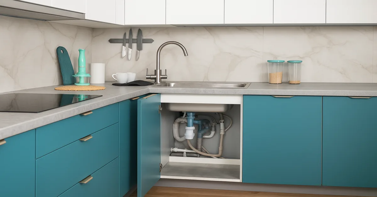 sifão de cozinha