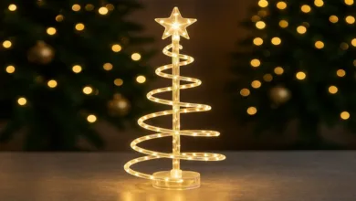 Árvore Giratória com LED