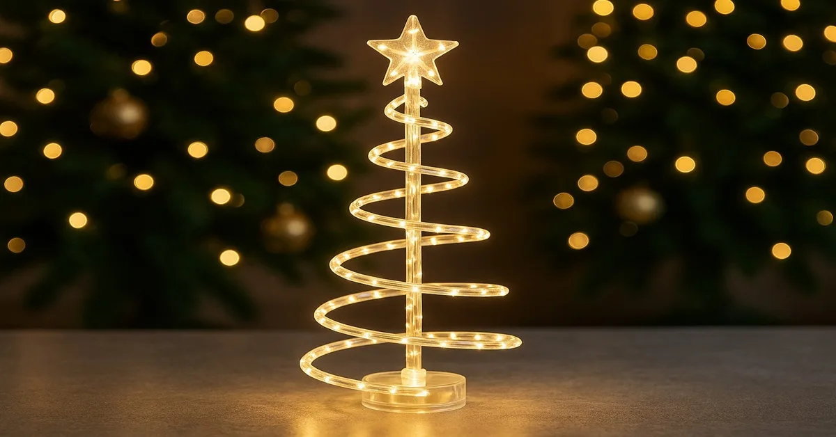 Árvore Giratória com LED