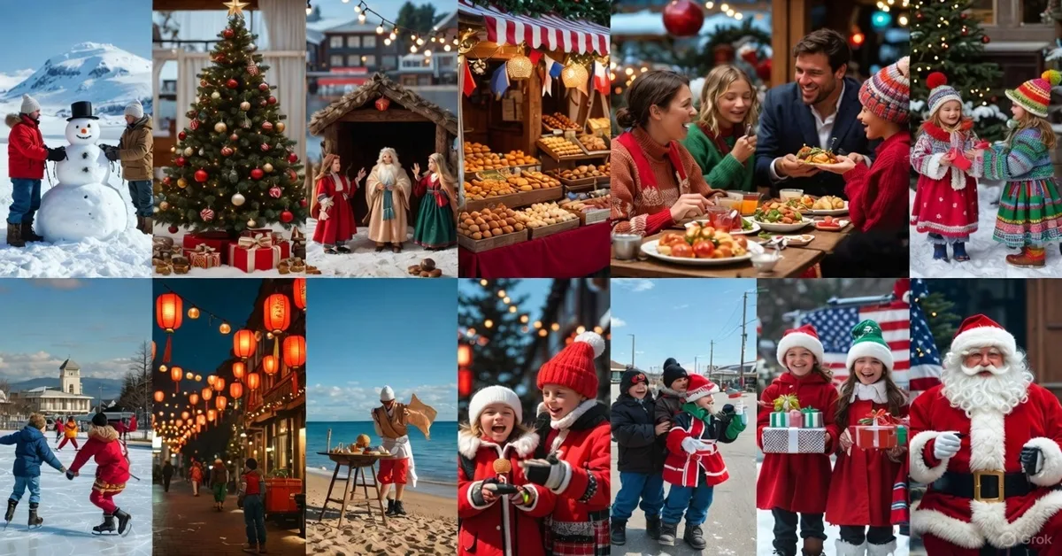 Quando é comemorado o Natal em diferentes países