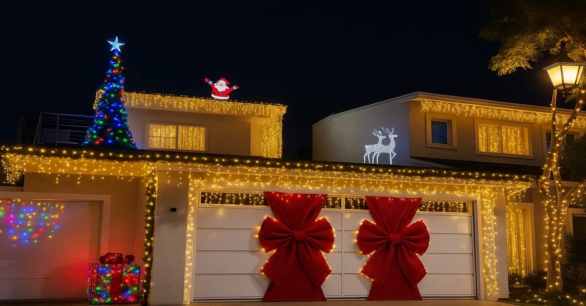 casa enfeitada para natal