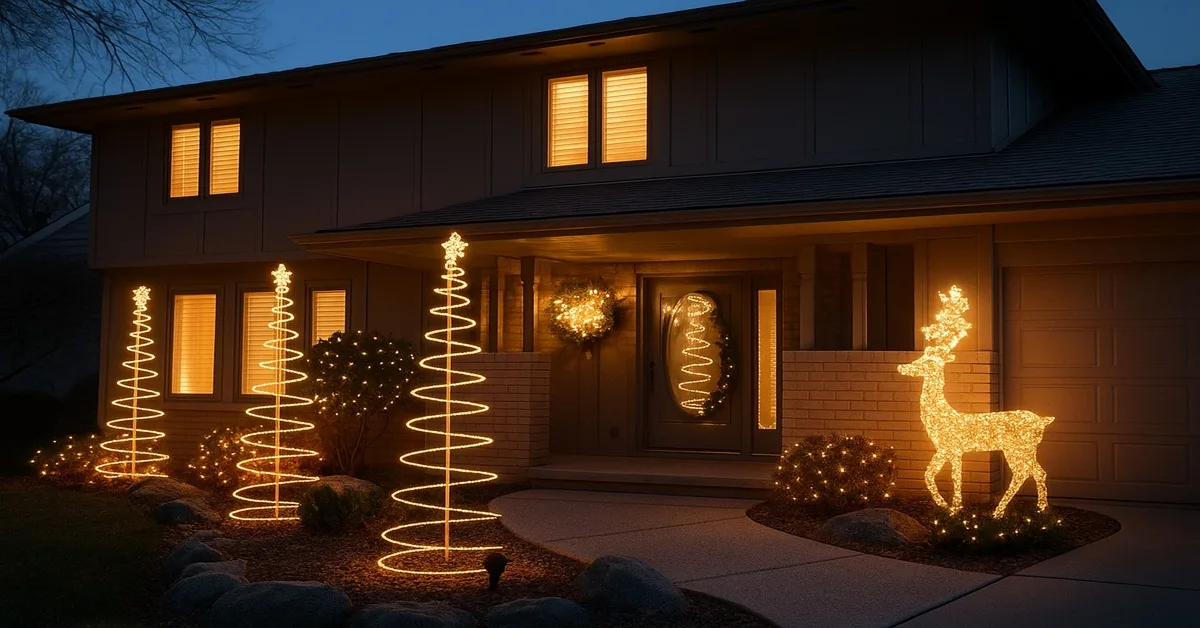 decoração de fachada natalina