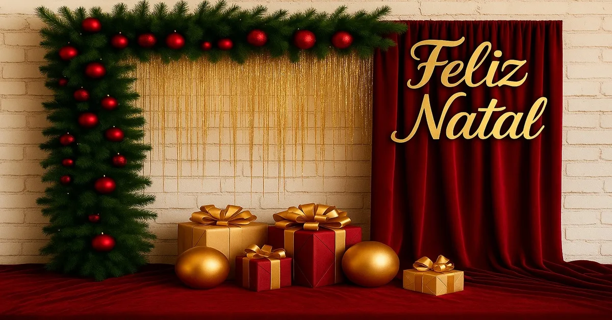 ideias de parede instagramavel de natal