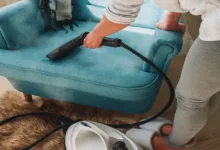 limpar estofados e tapetes em casa