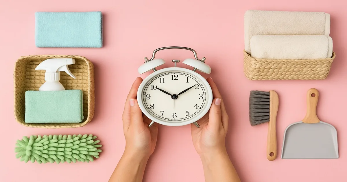 rotina diária para limpeza