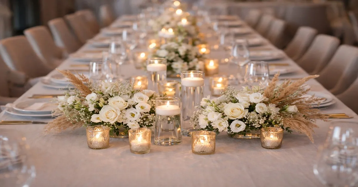 centro de mesa elegante