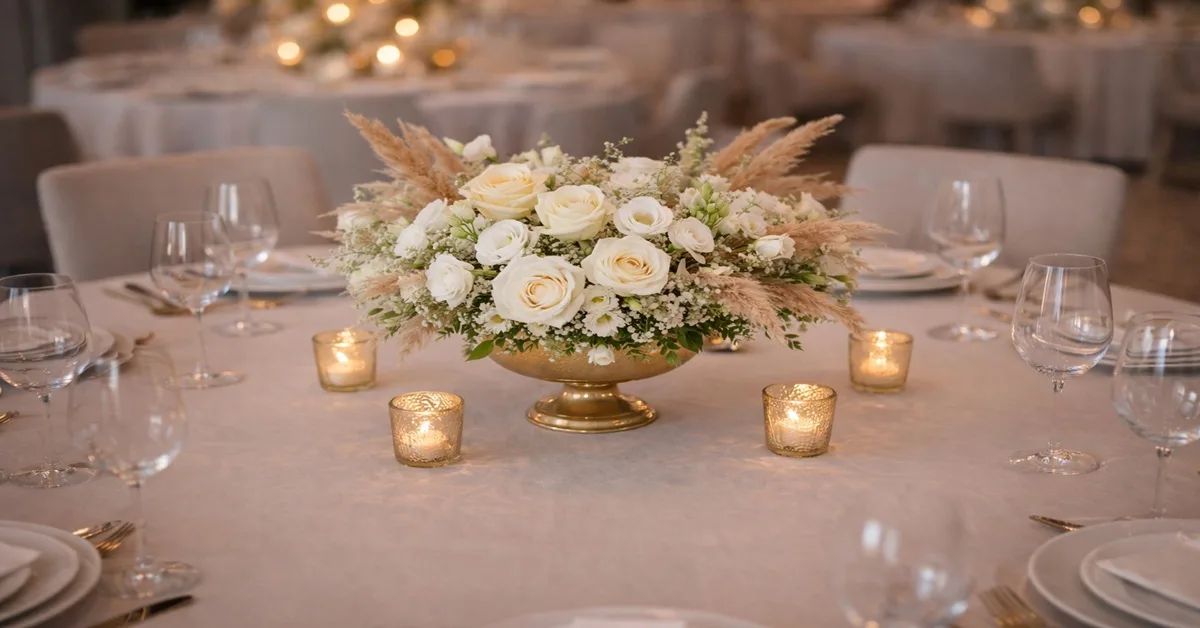 centro de mesa elegante e econômico