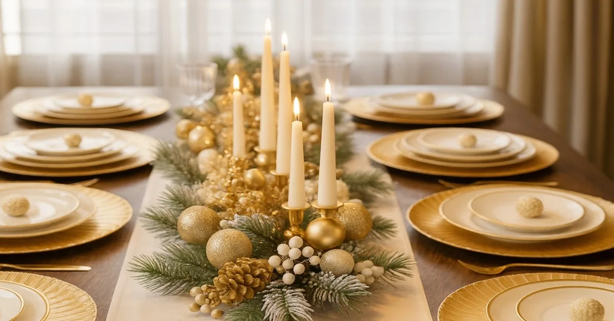 mesa posta como destaque da virada do ano