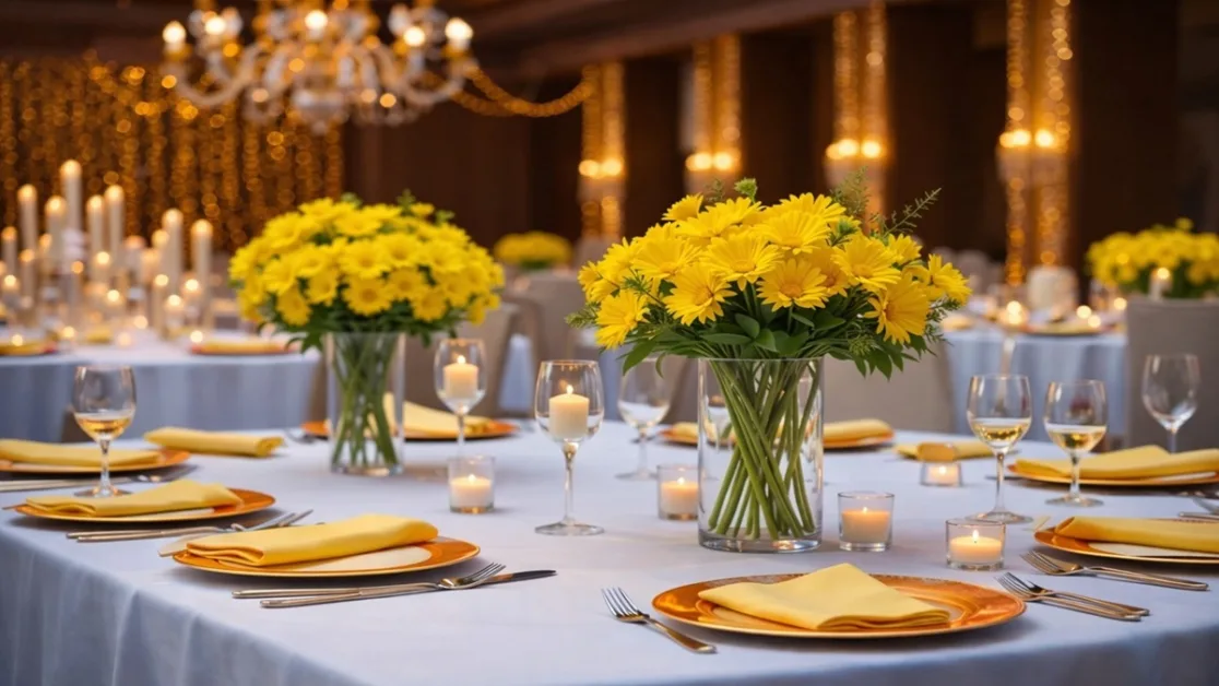 Crisântemos amarelos